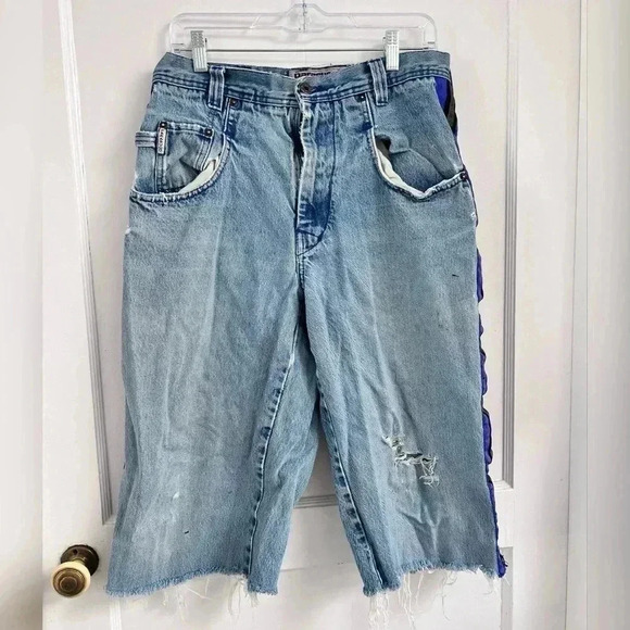 Vintage Parasuco Grunge Cutoff
Denim Skate Short Jorts Size 32 - Picture 1 of 4